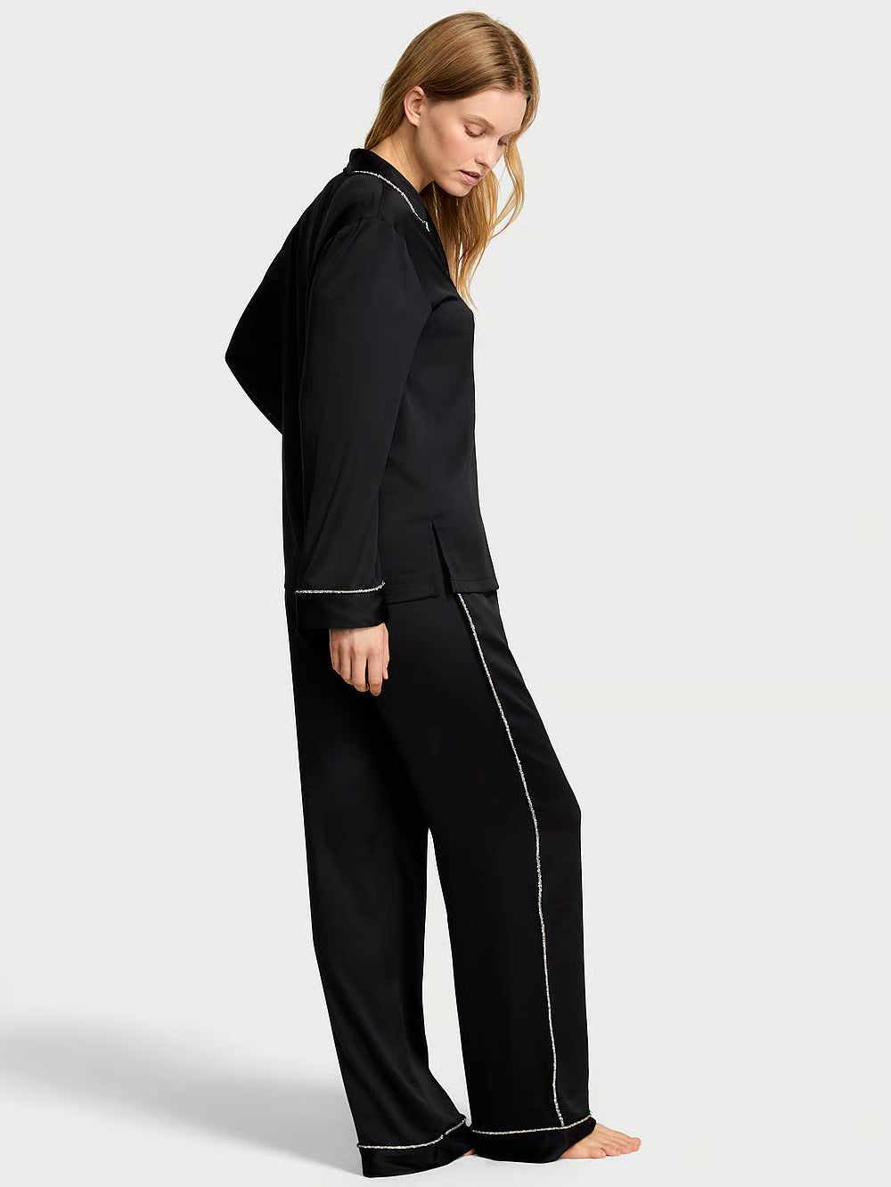 VS Glazed Satin Shine Long Pajama Set