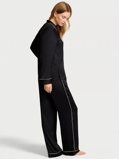 VS Glazed Satin Shine Long Pajama Set
