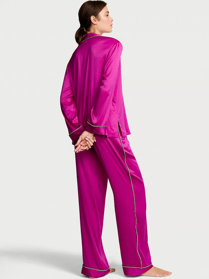 VS Glazed Satin Shine Long Pajama Set