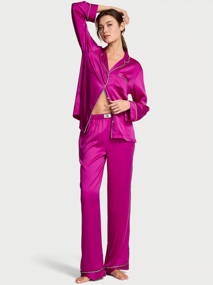 VS Glazed Satin Shine Long Pajama Set