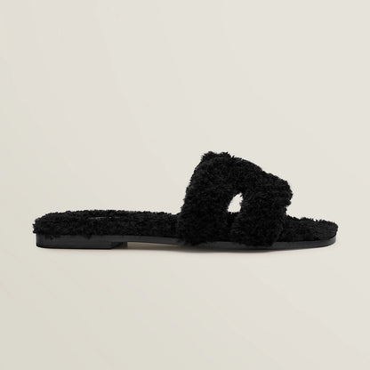 H. Shearling Slides