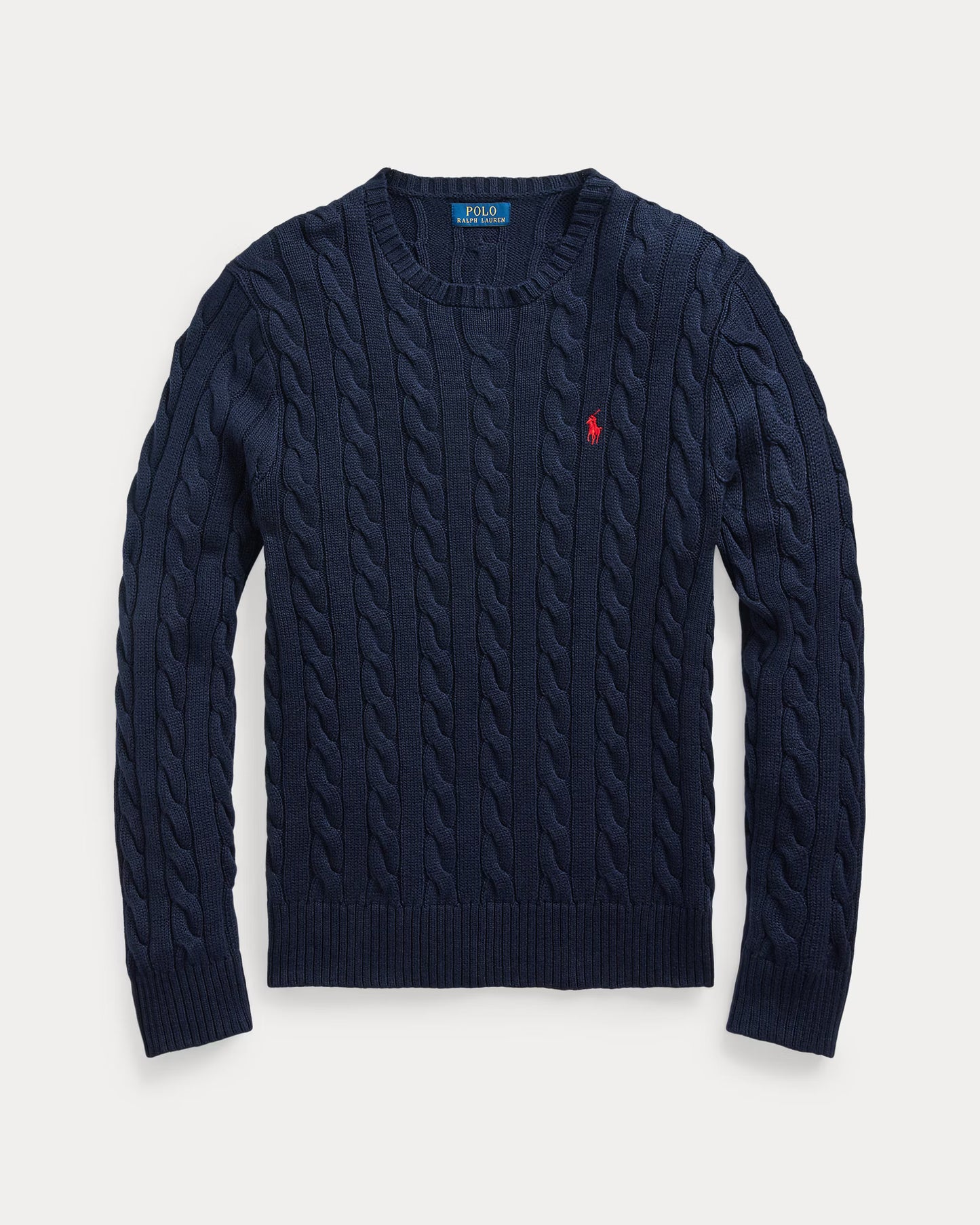 Polo Cable Knit Sweater