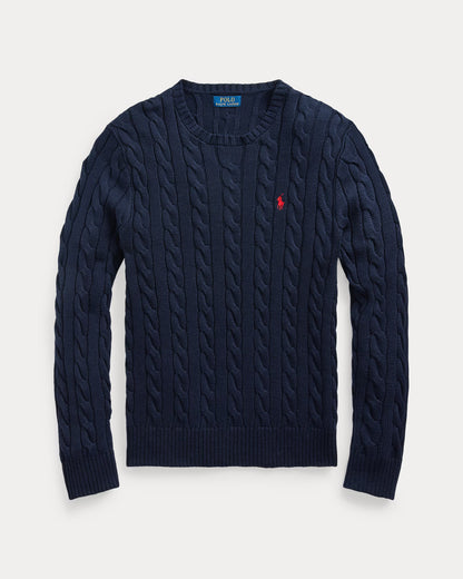 Polo Cable Knit Sweater