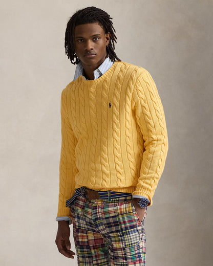 Polo Cable Knit Sweater