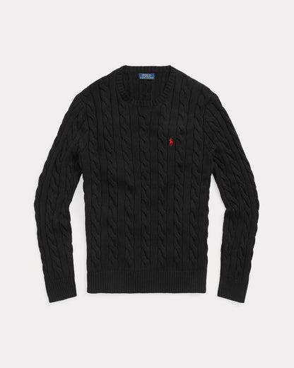 Polo Cable Knit Sweater