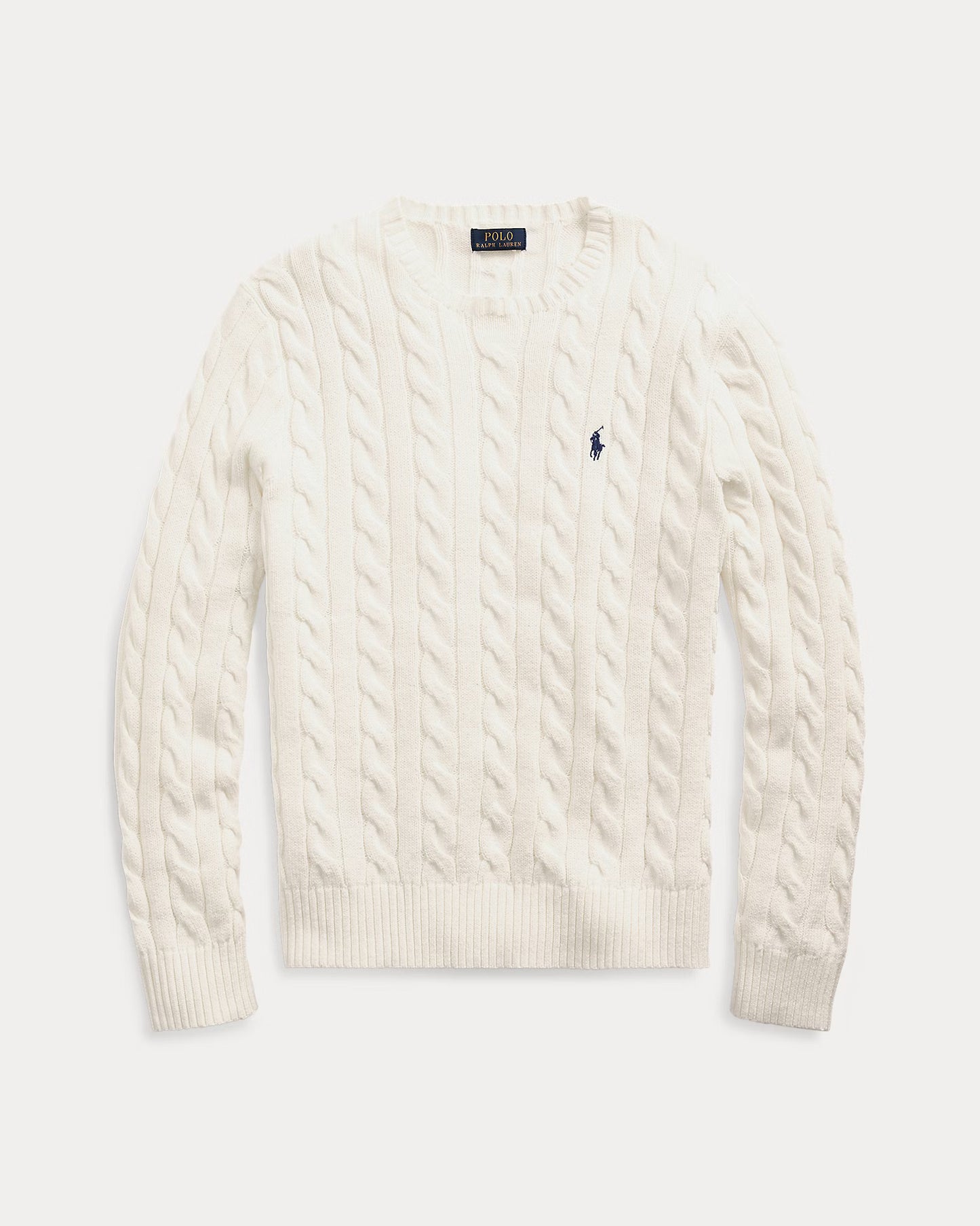 Polo Cable Knit Sweater
