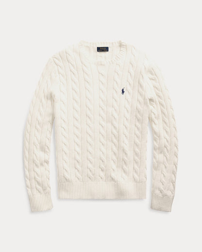 Polo Cable Knit Sweater
