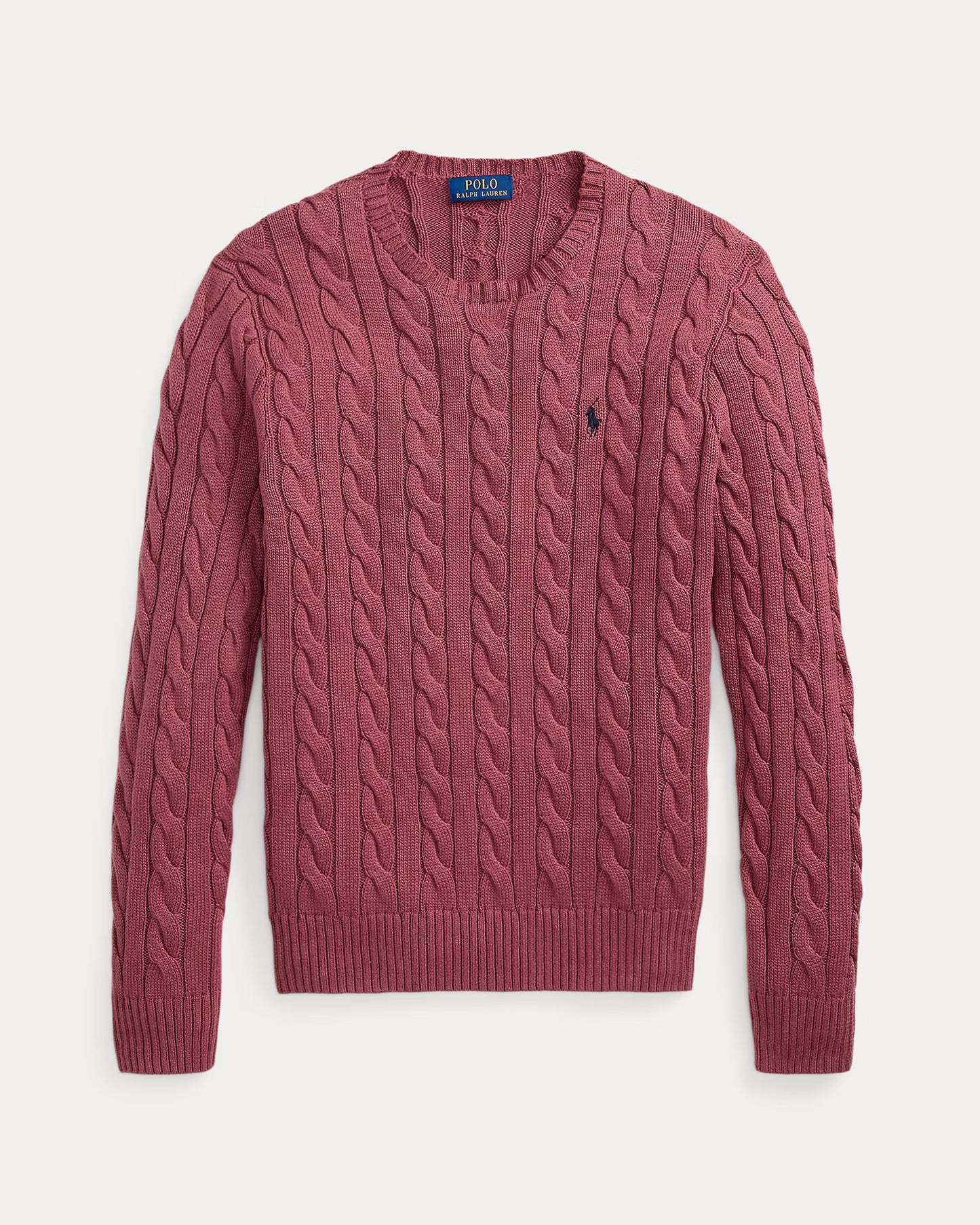 Polo Cable Knit Sweater