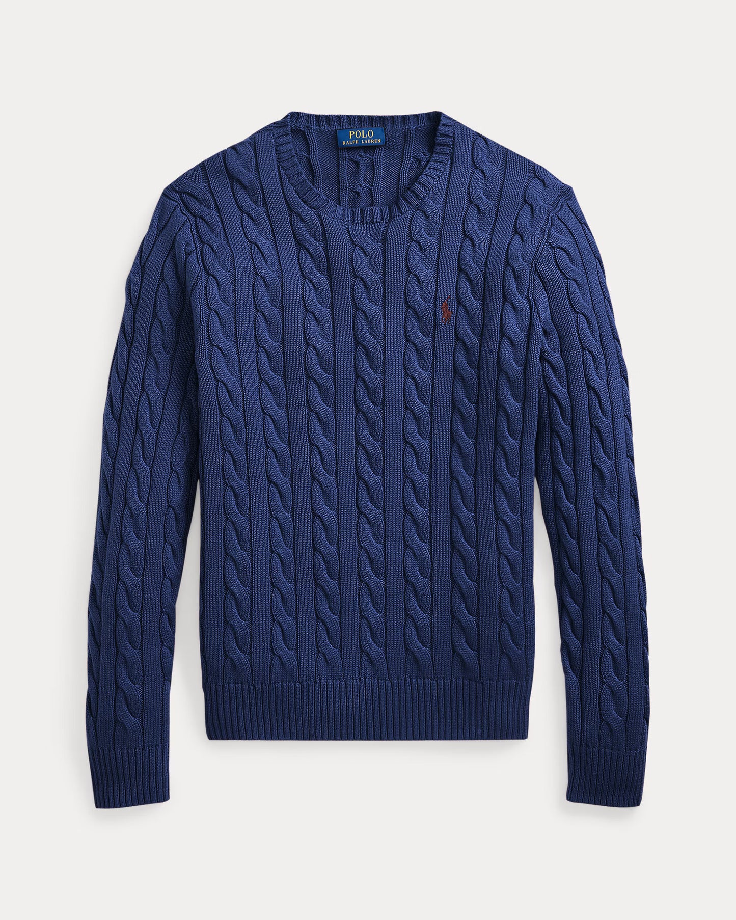 Polo Cable Knit Sweater
