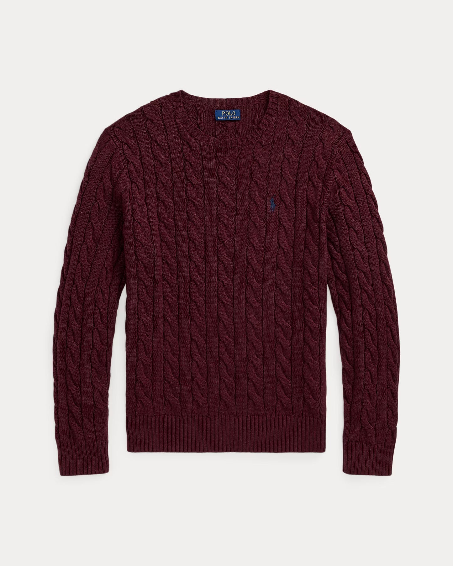 Polo Cable Knit Sweater