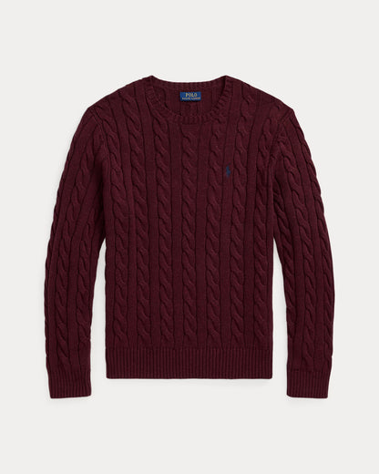 Polo Cable Knit Sweater
